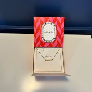 Stella & Dot- Pavé Bar Necklace REVERSIBLE (Gold)